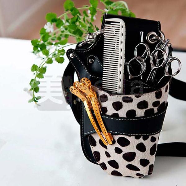 ダルメシアン柄 本革シザーケース 美容師トリマー向けの通販｜美セラ