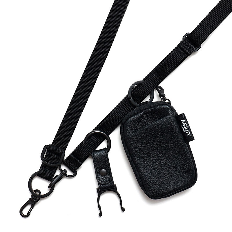 AGILITY パークベルト ブラック スマホショルダーストラップメンズ