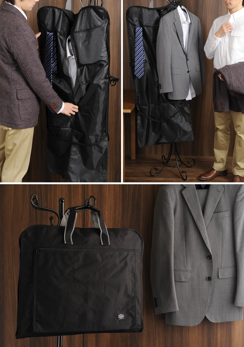 ANDY HAWARD 三つ折りガーメントバッグ メンズ ガーメントケース