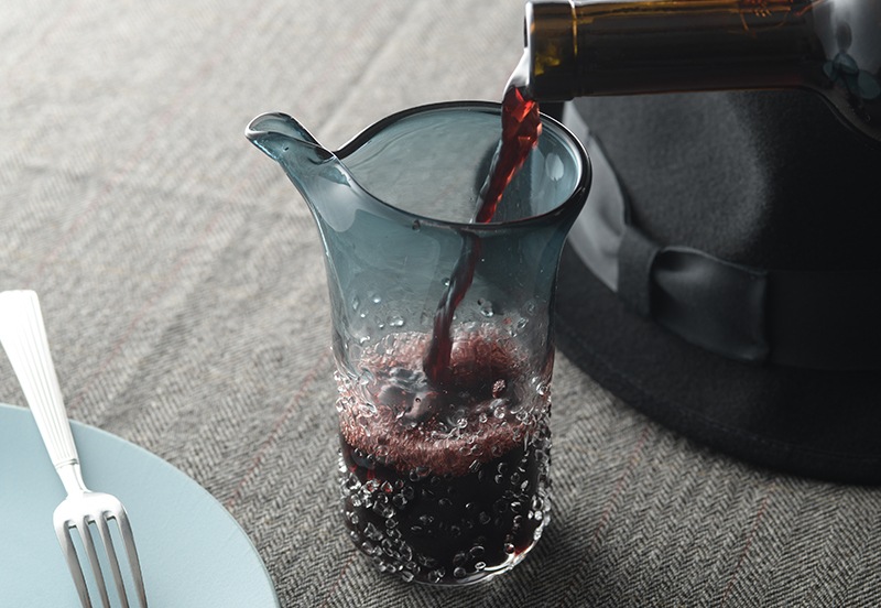 津軽びいどろ カラフェ ざらめ雪 デキャンタ | 酒器・お酒,ワイン用