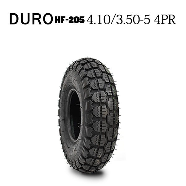 HF-205 4.10/3.50-5 4PR タイヤ1本 DURO(デュロ) カート 荷車用タイヤ