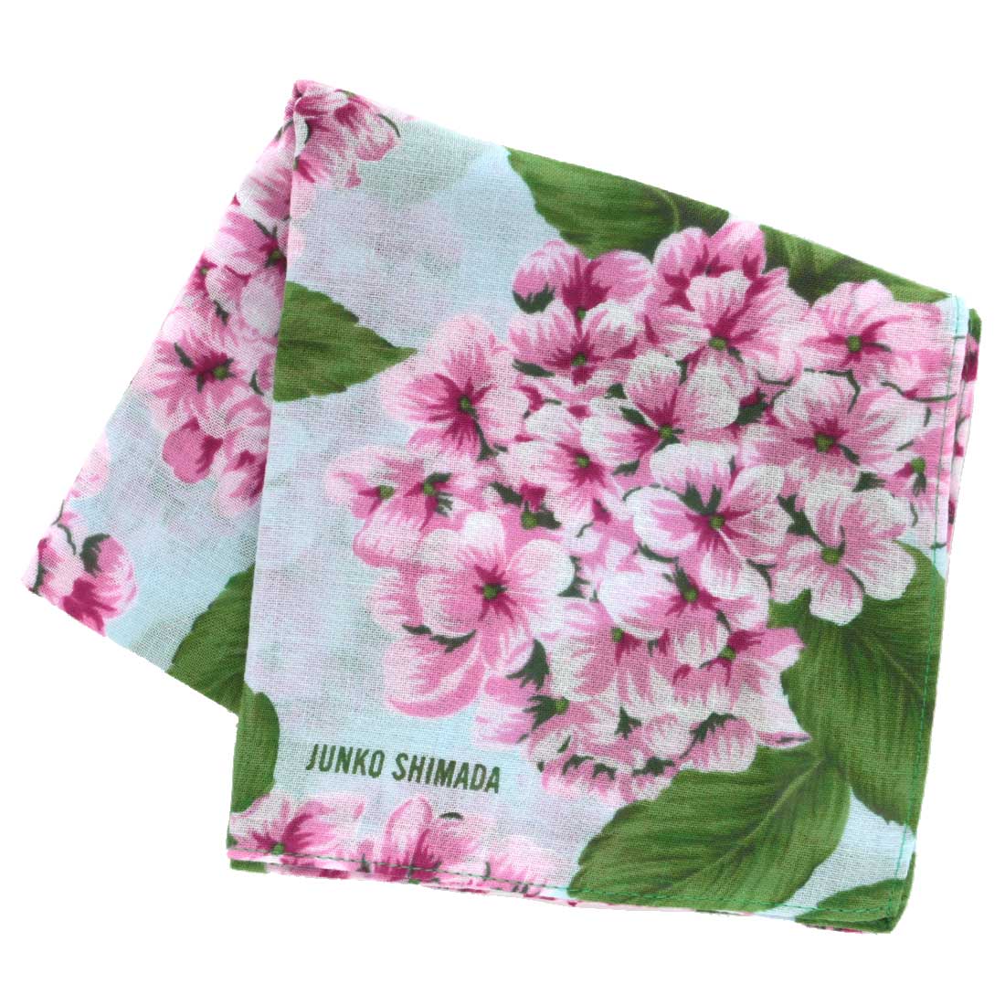 ジュンコシマダ ニットレースハンカチ さくらんぼ ブルー | すべての