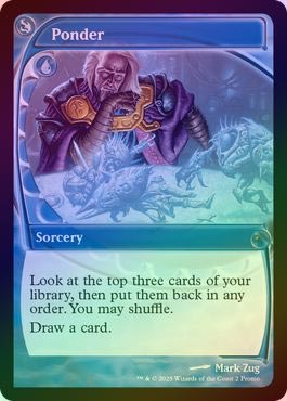 FOIL】【英】思案/Ponder[青P]【PRM】[未来予知 枠] | プロモ・プレ