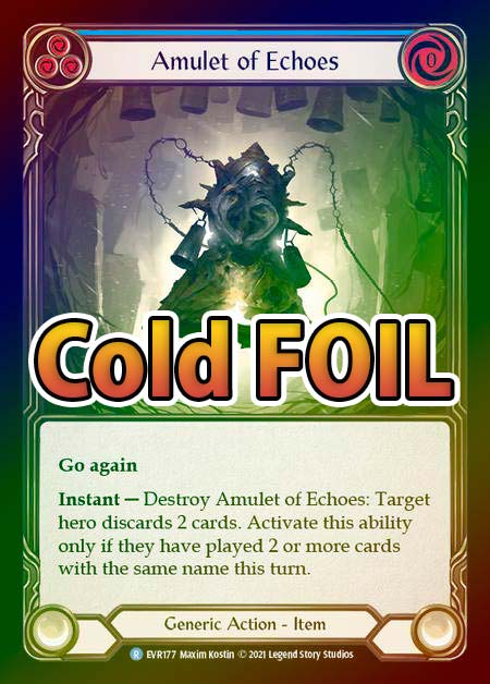 Cold Foil》[Generic]Amulet of Echoes [R]《EVR》 | Flesh and Blood