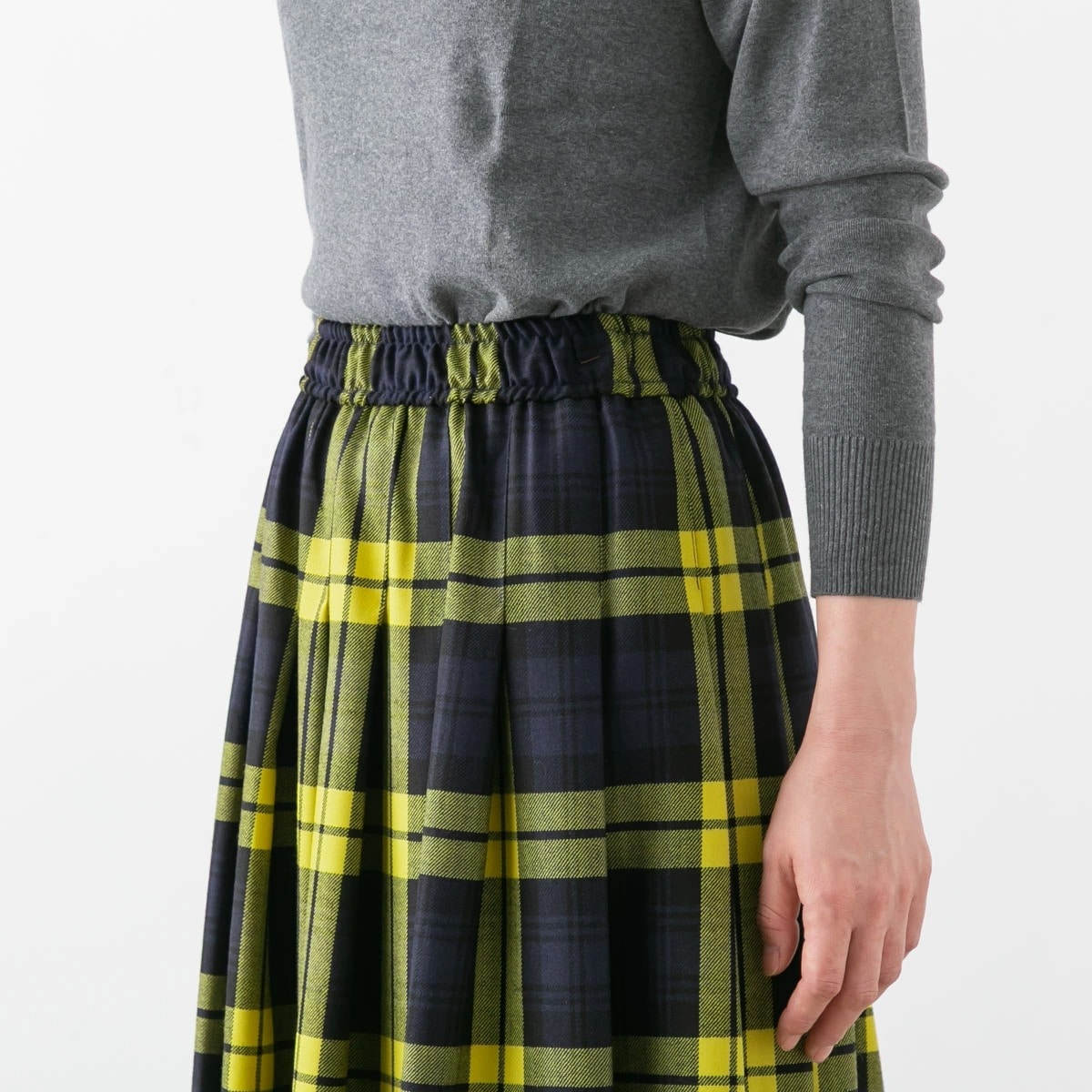 O'NEIL OF DUBLIN オニール・オブ・ダブリン PLEATED MAXI SKIRT