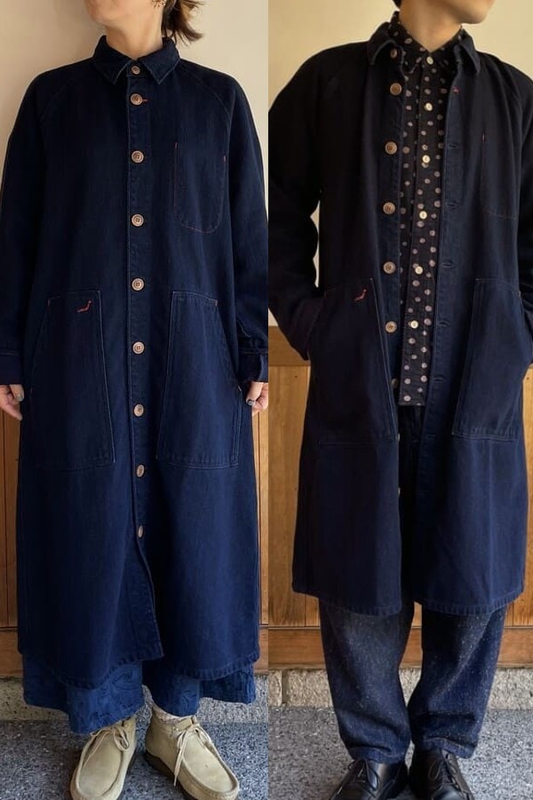 BlueTrick】 ロングショップコート 刺子 | ジャケット | BlueTrick