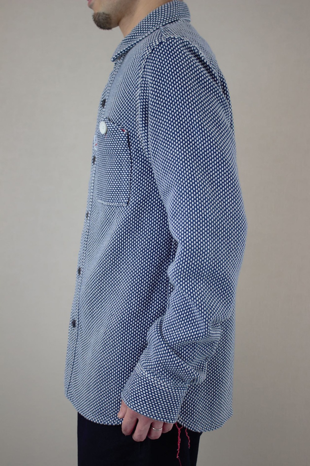 BlueTrick】 メンズオフ刺子ワークシャツ | シャツ | BlueTrick