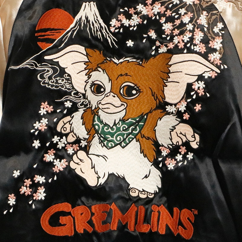 Gremlins グレムリン ギズモ 柄 刺繍 リバ－シブル スカジャン （ GRJK