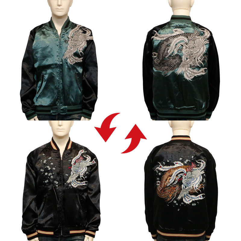 クローズ×WORST 坊屋春道 木津京介 モデル 鳳凰 × 龍 柄 刺繍