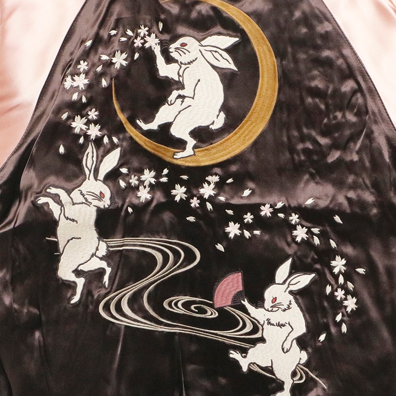 古都古都 ことこと 金魚＆兎 柄 リバ－シブル スカジャン （ KTJK-005