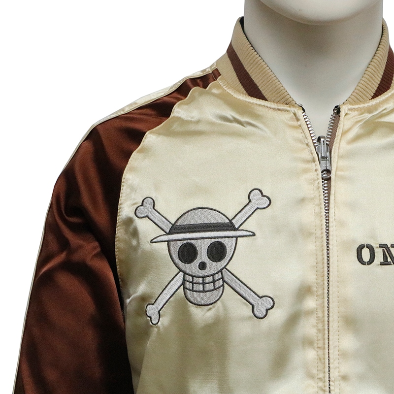 ONEPIECE ルフィ 手配書 刺繍 リバーシブル スカジャン ( OPSJ-501