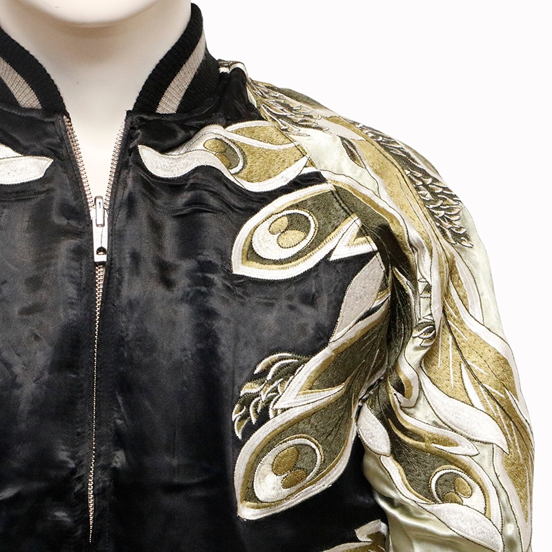 花旅楽団 はなたびがくだん 鳳凰 柄 刺繍 和柄 リバーシブル