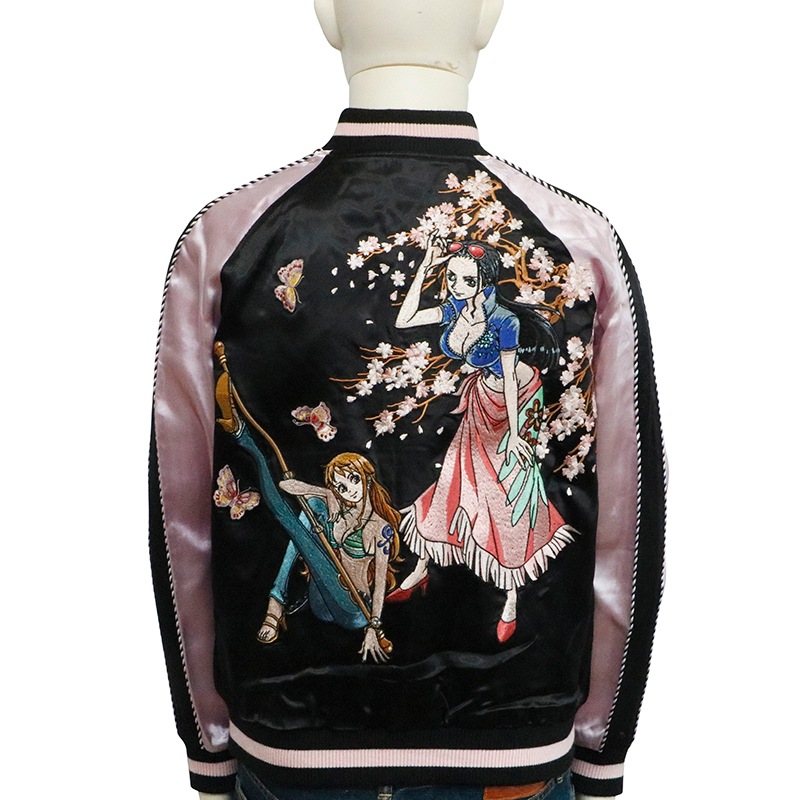 ONE PIECE ナミ・ロビン 刺繍 リバーシブル スカジャン ( OPSJ-102