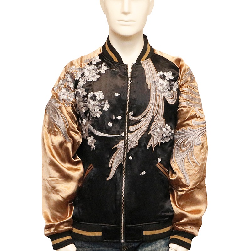 絡繰魂 粋 からくりだましい いき 鳳凰 翔 柄 刺繍 和柄 リバ－シブル