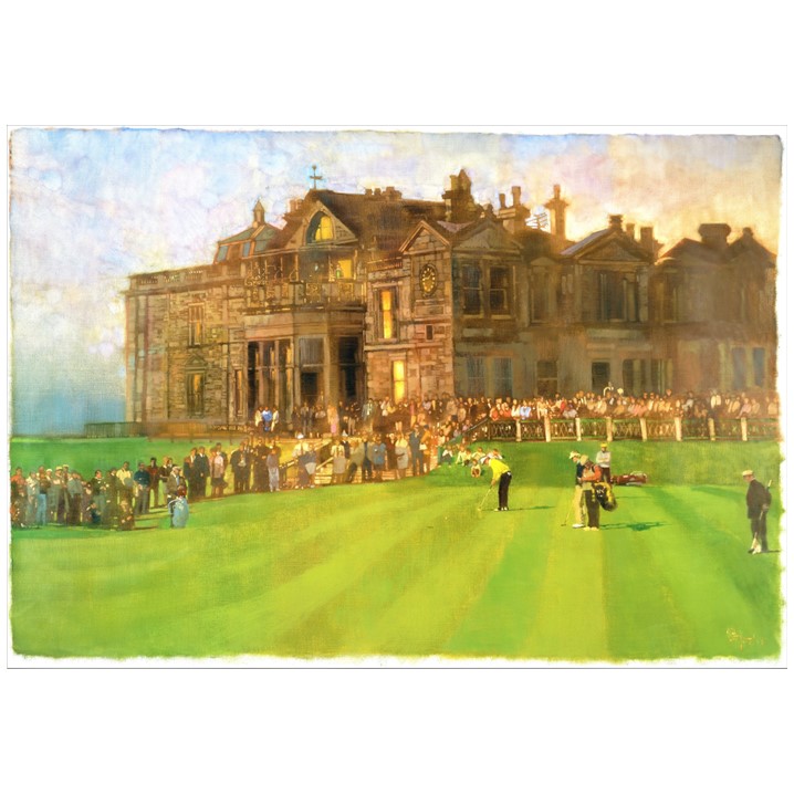 世界限定 50枚】 バーニー・フュークス ゴルフ版画 「St Andrews