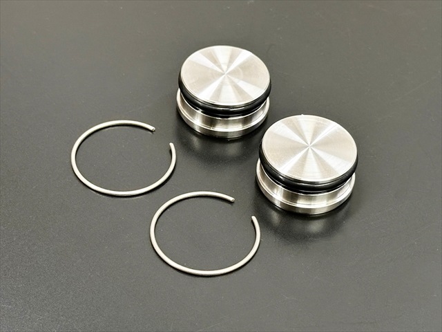 Z400FX (E1-E3) ステンレス・フロントフォークトップボルト(左右