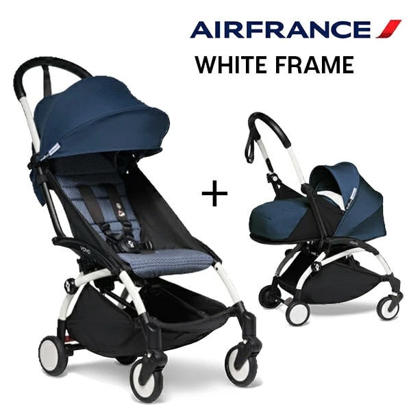 STOKKE YOYO3 0+6+ベビーカー エールフランス ホワイトフレーム
