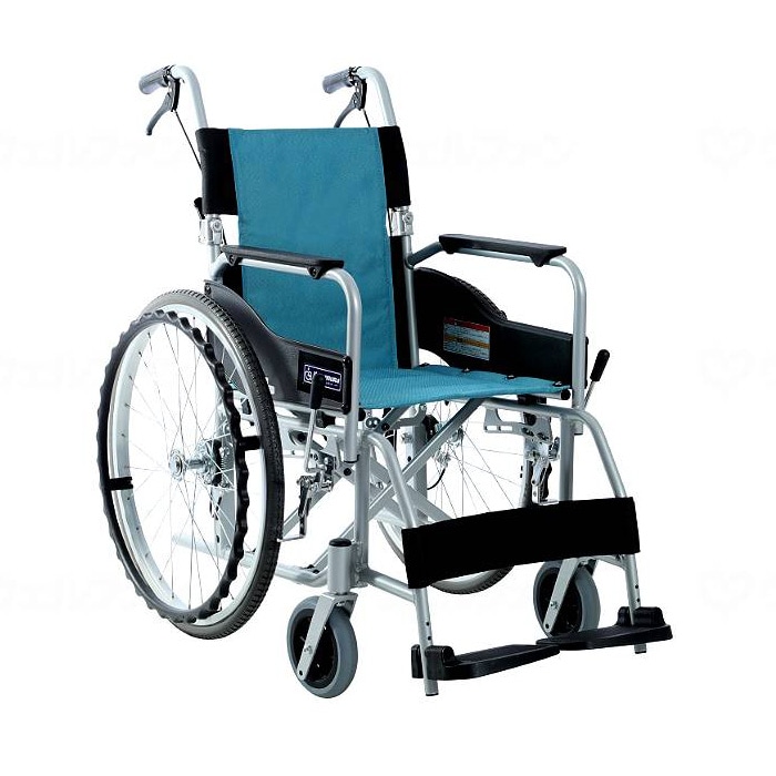 ☆介助用リクライニング車椅子 RR53-NB（介助ブレーキ付）肘掛着脱・脚