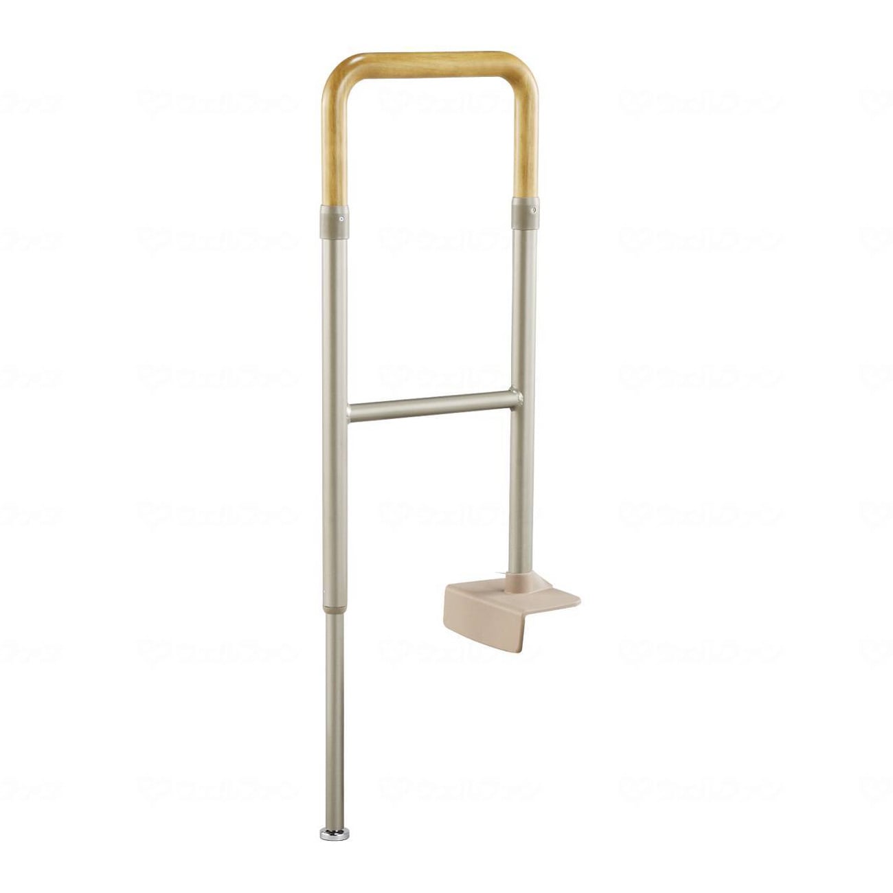 玄関用手すり 上がりかまち用手すり KM-300L ブラウン ｜ 手すり