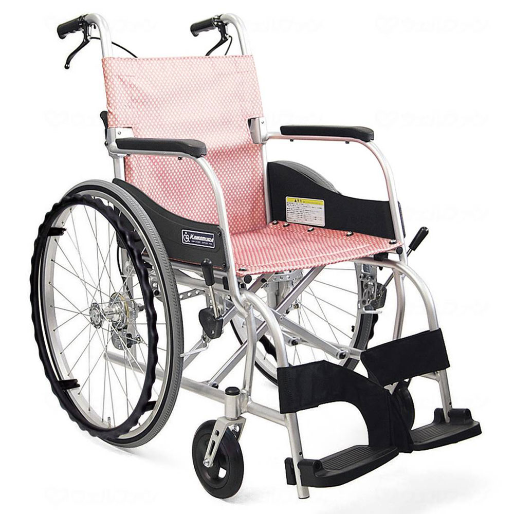 自走用車椅子ふわりすKF22－40SB 背折れ式・介助ブレーキ付き