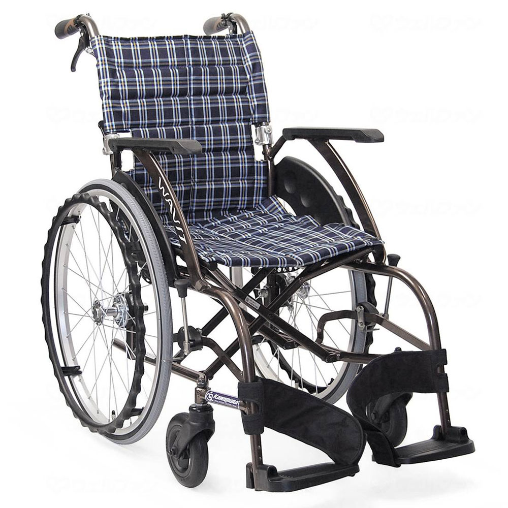 自走用車椅子WA22－40（42）S背折れ・介助ブレーキ付