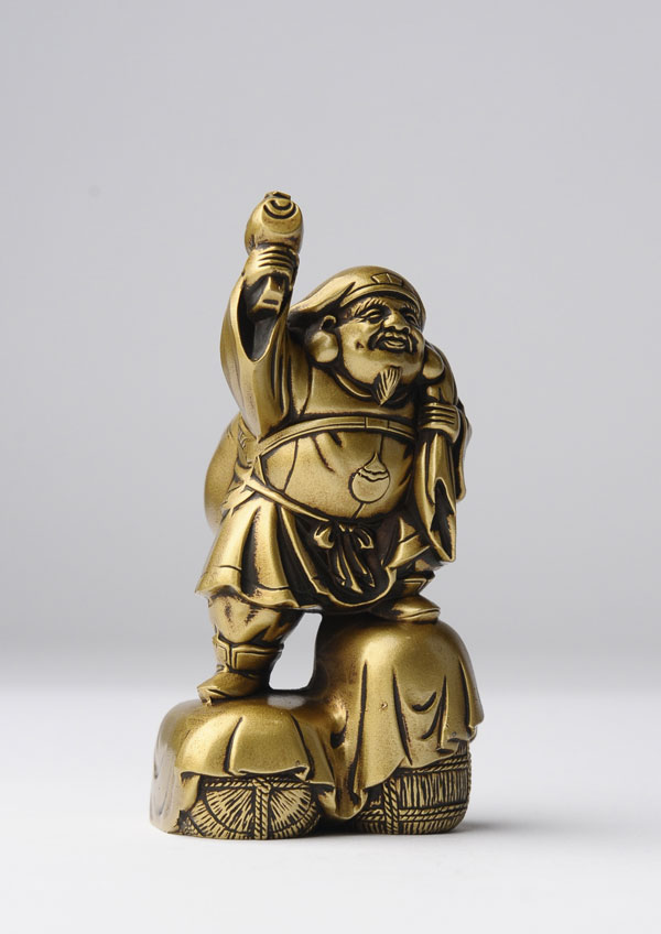 仏像】大黒天 合金製 古美色仕上げ 牧田秀雲原型 | 開運・縁起物