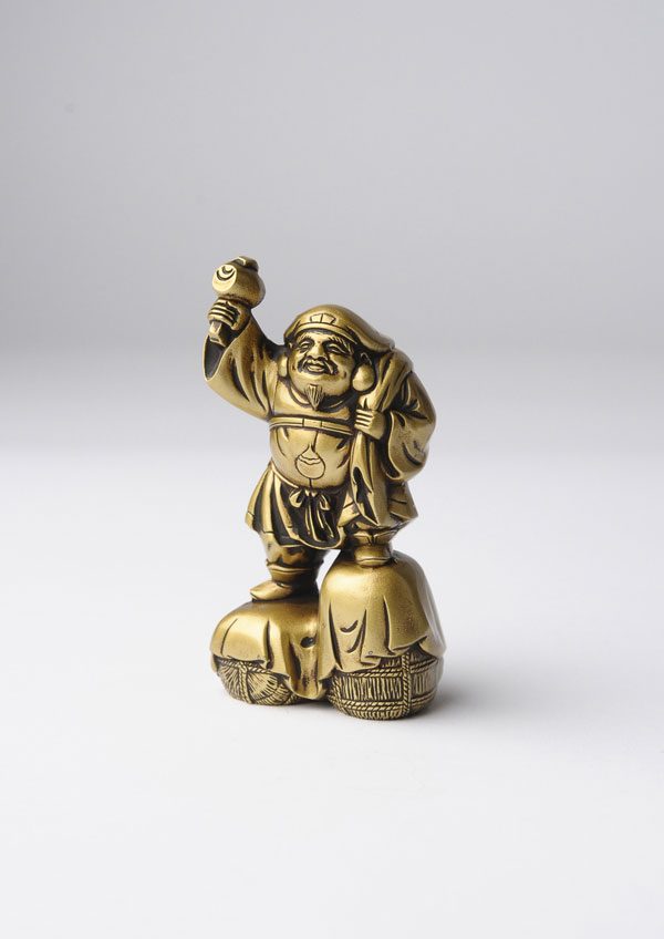 仏像】大黒天 合金製 古美色仕上げ 牧田秀雲原型 | 開運・縁起物