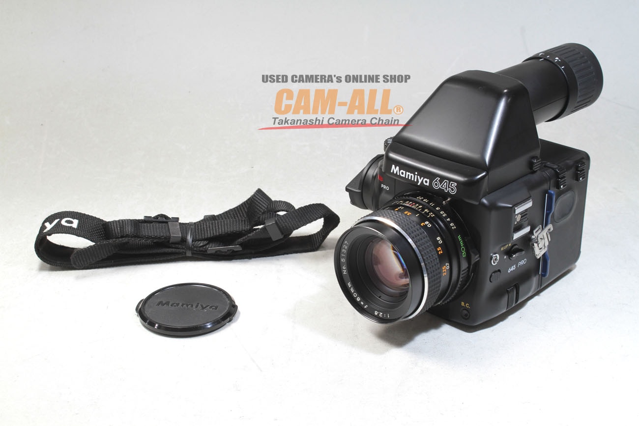 中古 マミヤ 645プロ+AEファインダー FK402+C80mm F2.8 セット 程度