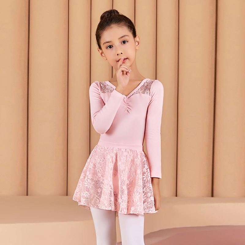 バレエロングスリーブレオタードスカート付 SIK1897 | すべての商品