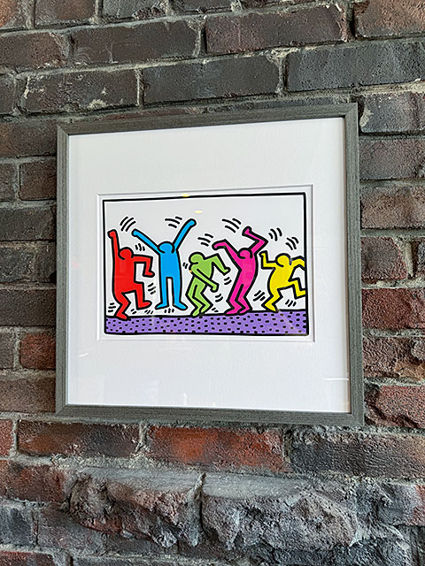キース・ヘリング アートフレーム （Untitled,dance） 木製額付き
