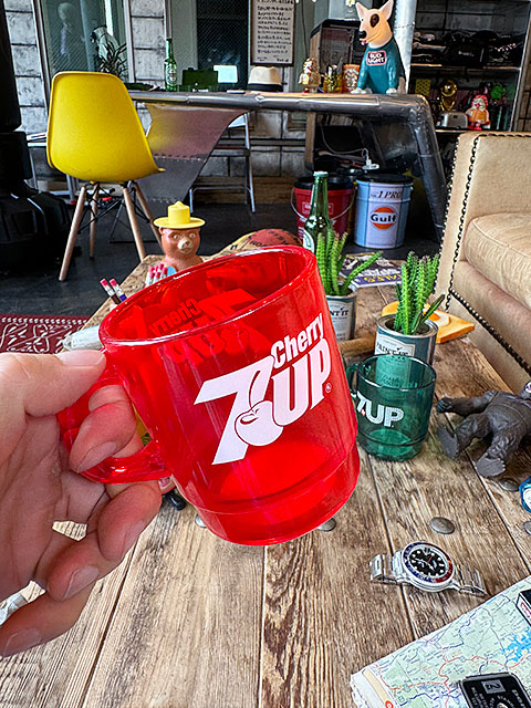 7UP セブンアップ スタッキングマグ （クリアレッド） 単品の通販