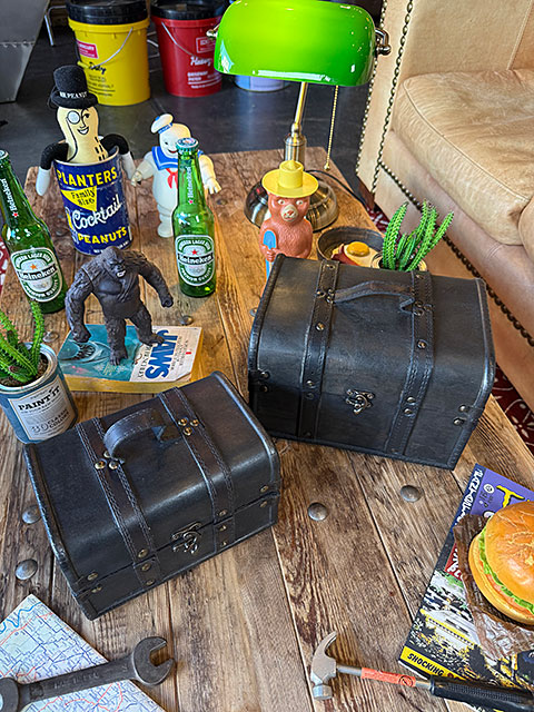 海賊宝箱 アンティークトランクケース 2個セット （ヴィンテージ