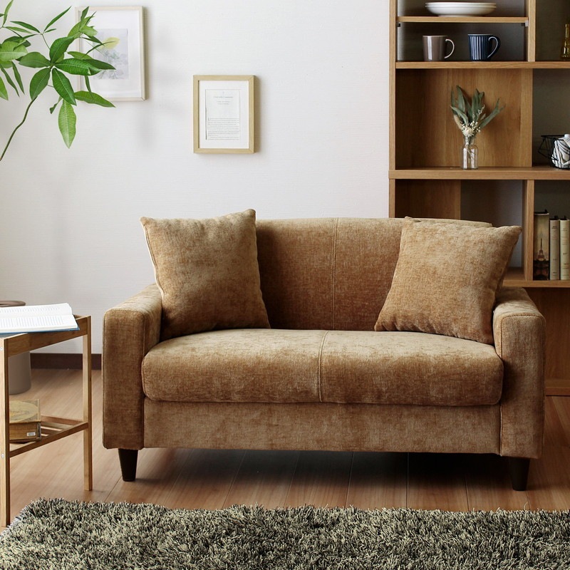 ソファセット【2人掛け×2台】/ コンパクトソファ デイジーファブリック