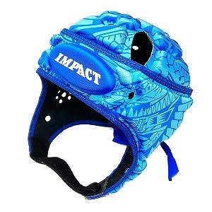 IMPACT インパクト アイランドフラワー ブルー ラグビー ヘッド