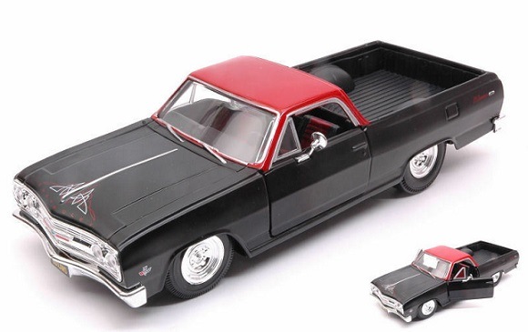 1/24 シボレー シヴォレー エルカミーノ 黒 赤 ブラック レッド