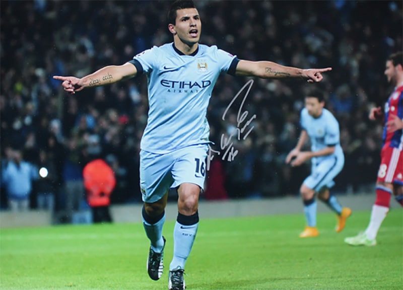 直筆サイングッズ,ICONS,セルヒオ・アグエロ ｜カードファナティック