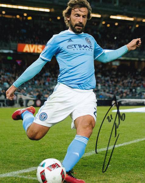 アンドレア・ピルロ 直筆サインフォト Signed New York City FC : New