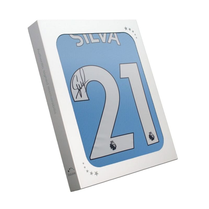 ダビド・シルバ 直筆サイン入りユニフォーム 2019-20 マンチェスター