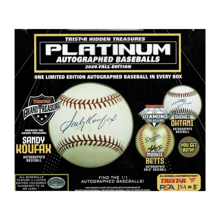 2024 Tristar Hidden Treasures Platinum Autographed Baseball 2024