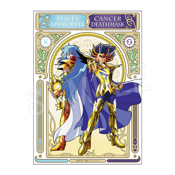 予約】聖闘士星矢 B2布ポスター デスマスク＆アフロディーテ【JF2024