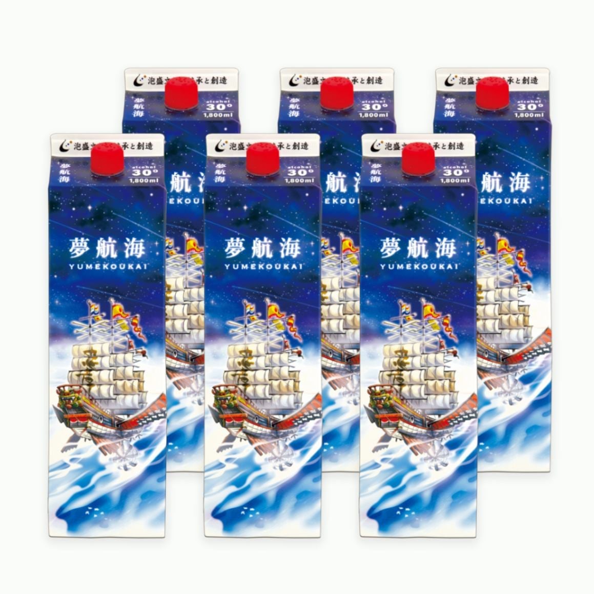 夢航海 紙パック30度1800ml6本セット（沖縄泡盛）