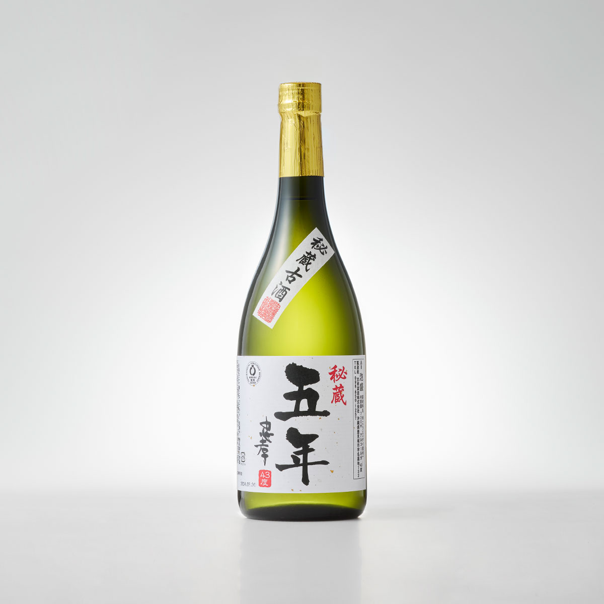 忠孝5年古酒43度720ml