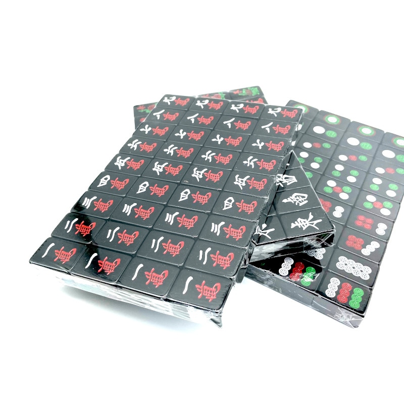 麻雀牌 26 27mm ブラック 手打ち麻雀卓用 赤牌 東南 点棒 セット