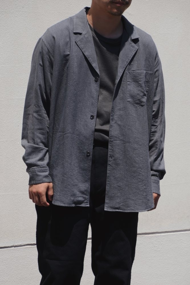 visvim KEESEY SHIRT STRIPES L/S (0125205011005) BLACK