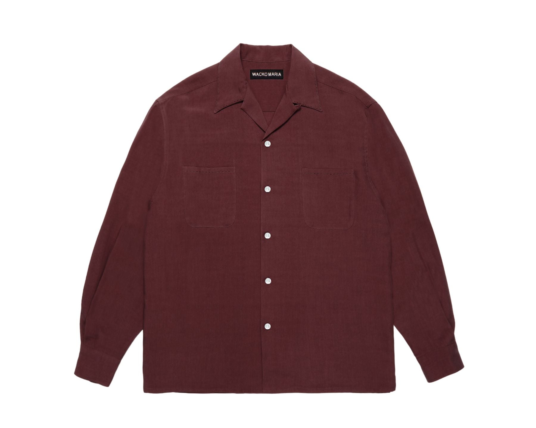 2026SS】 50'S SHIRT L/S (TYPE-2) BURGUNDY 26SSE-WMS-OC02の通販