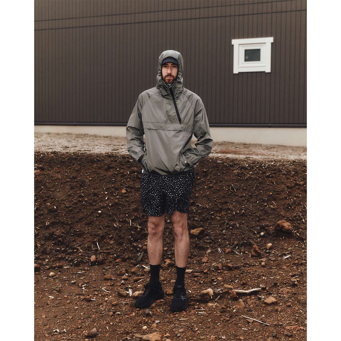 charbon / LIMONTA NYLON TAFFETA ANORAK PARKA Ver.1.5 CHARCOAL