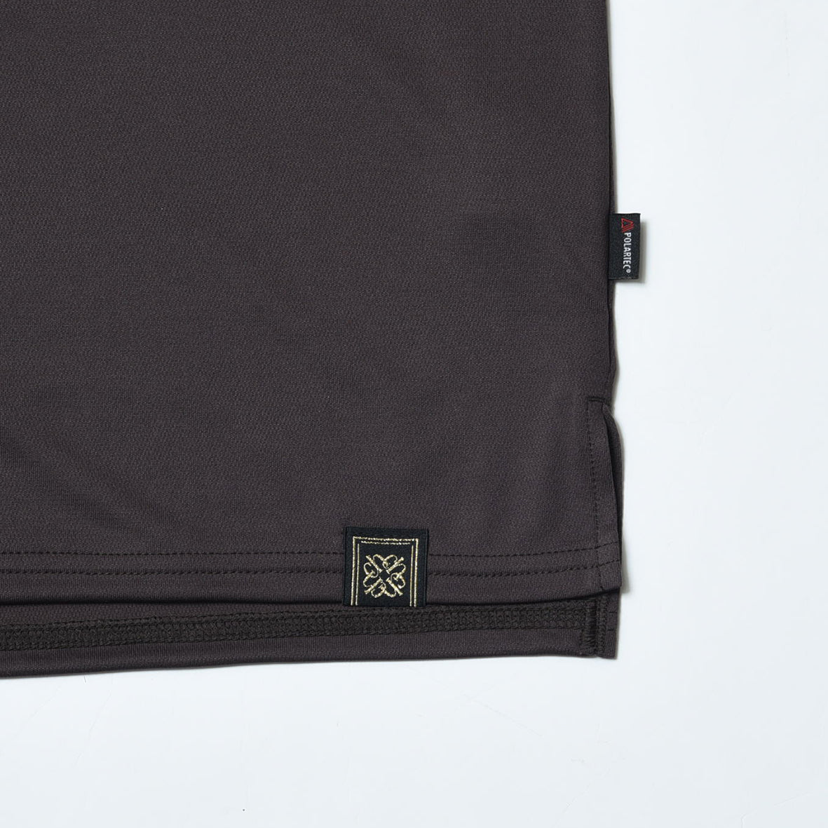 charbon / POLARTEC POWER DRY SLEEVELESS T-SHIRTS（OVAL LOGO）BROWN