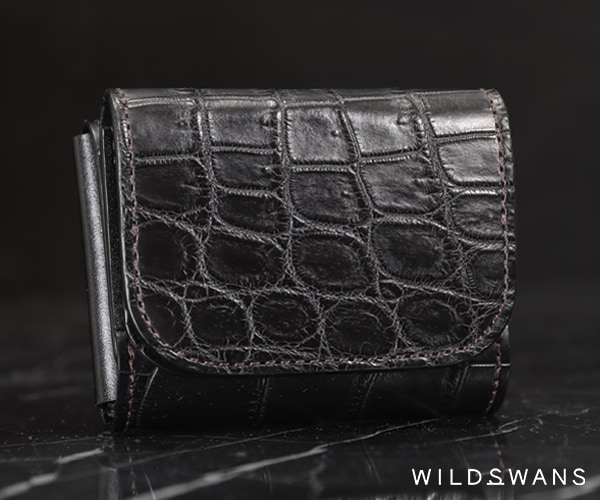 選べるノベルティ付】 ワイルドスワンズ クロコダイル ステラ ミニ財布