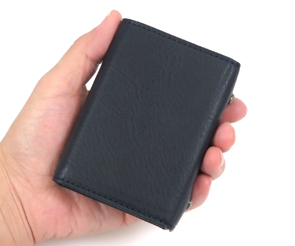 エムピウ m+ ミッレフォッリエ 2P25 ミニ財布 （カラー：ネイビー