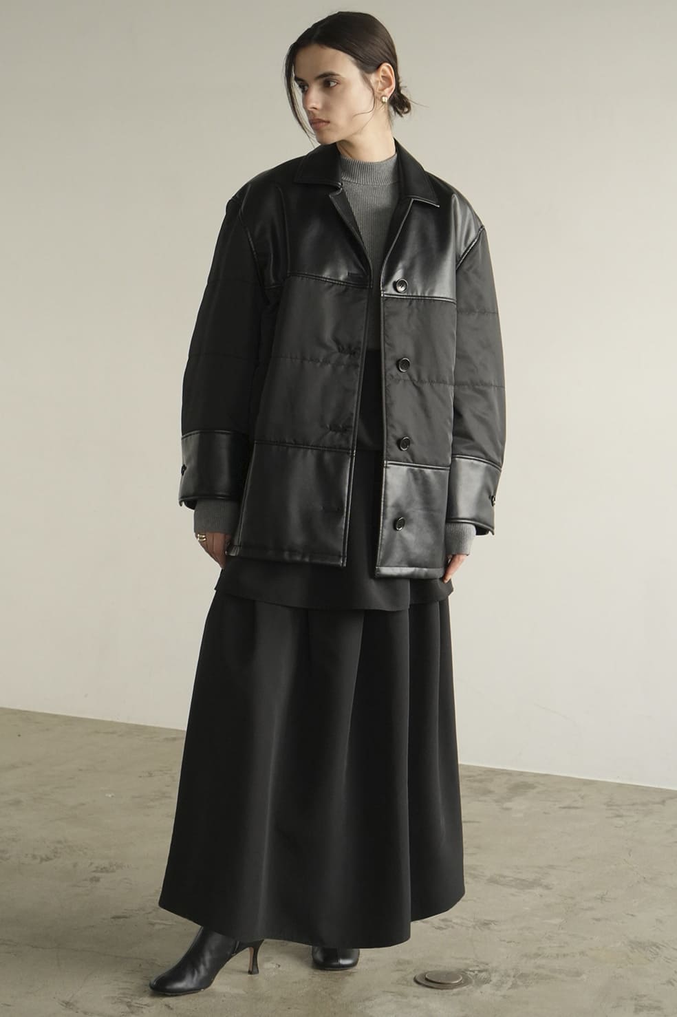 CLANE(クラネ) LEATHER SWITCHING OVER JACKET - COLDBECK ONLINE